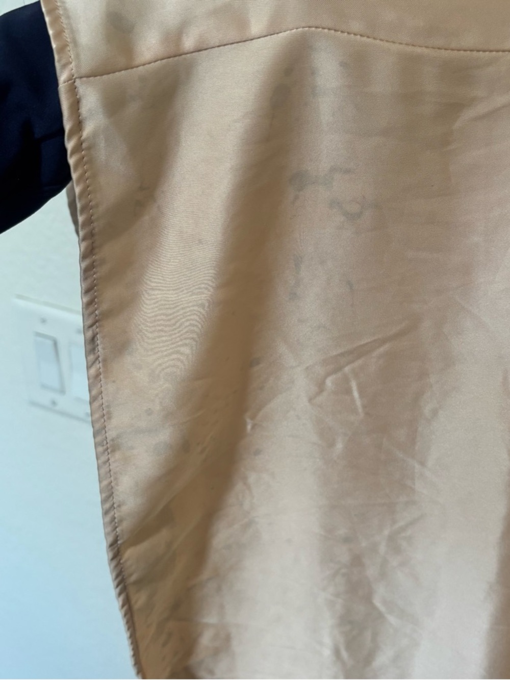 WeWoreWhat Ruffle Corset Brown Champagne Satin Maxi Dress Size 6 Small - Picture 4 of 8